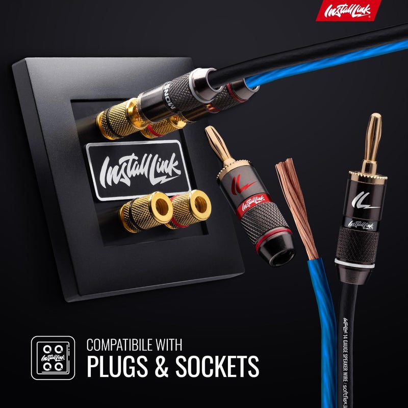 Install Link 14 AWG Gauge Speaker Wire Cable (250 Feet) Stereo, Car or Home Theater (CCA) - Image 4